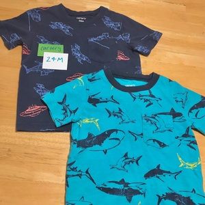 2 Carter pocketed t-shirts